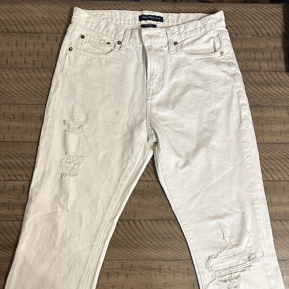 Aeropostale Cream Jeans